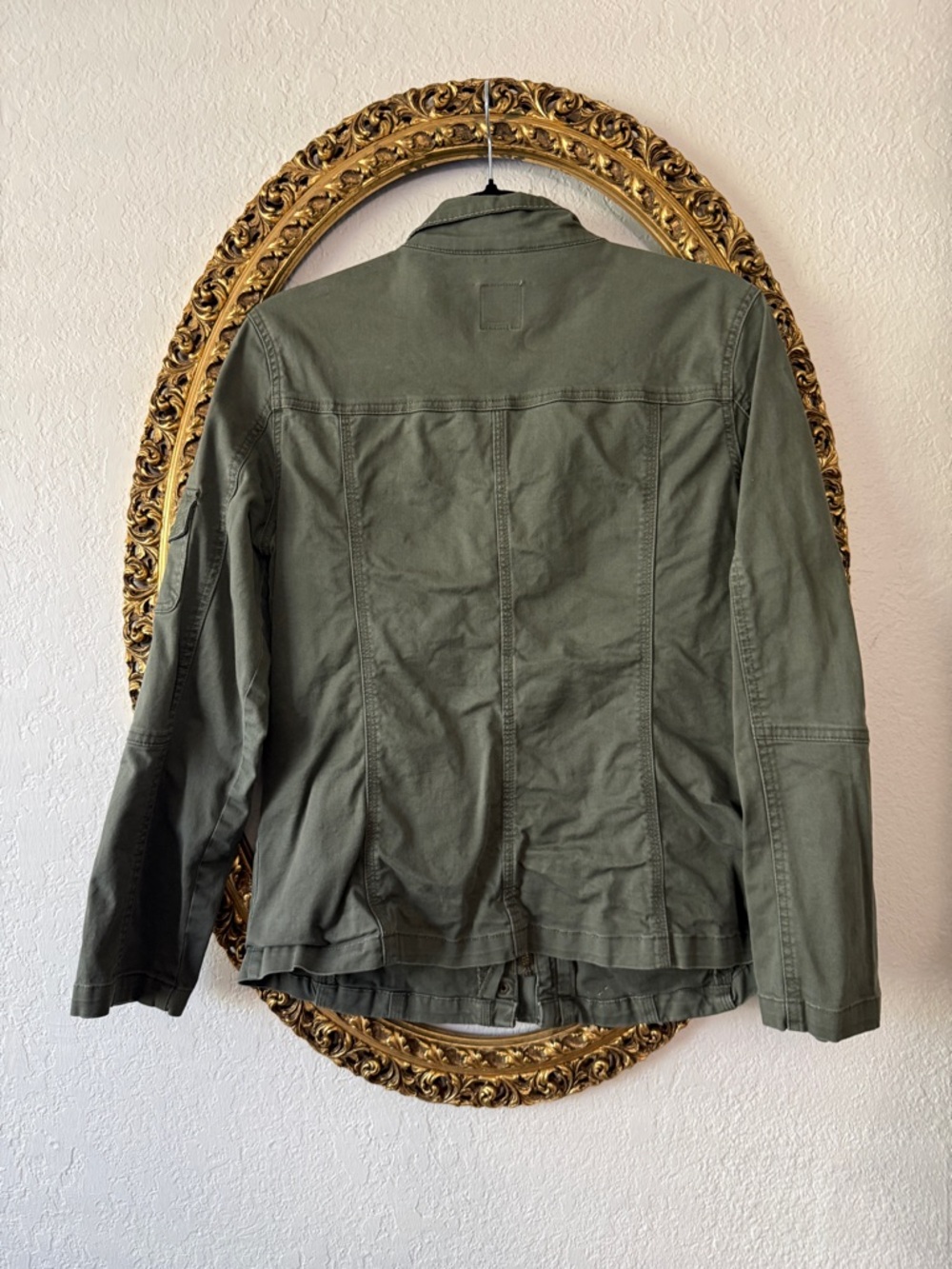 Kensie Olive Green Utility Jacket - Women's Field Coat - Picture 2 of 2